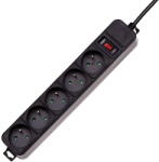 Akyga AK-SP-05B surge protector 5 AC outlet(s) 250 V Black 3 m (AK-SP-05B)