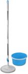 Esperanza Set mop rotativ Esperanza Spin Mop, cu galeata si storcator, rotire 360 grade, diametru mop 25.5 cm Albastru (EHS003)