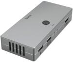 Hama Connect2Switch KVM-kapcsoló, 4 portos, USB, HDMI, kábelek mellékelve (HAMA-200135)