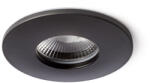 Rendl Lighting Rendl fürdőszobai süllyesztett mennyezeti lámpa waterboy r matt fekete IP65 r11740 (R11740)