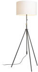 Rendl light studio állólámpa luton/ron 55 polycotton fehér fekete fém r14067 (R14067)