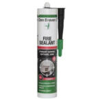 Den Braven Fire Sealant 1200 Grade Negru, Den Braven, 280 ml (SYR-43522/BTK)