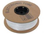 CDRmarket Tub oval din PVC pentru marcare, diametru 2, 0-2, 8 mm, secțiune 0, 75-1, 0 mm, alb, 100 m (MZ-MO-02)