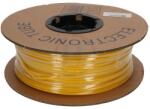 CDRmarket Tub oval de marcare din PVC, diametru 2, 0-2, 8 mm, secțiune 0, 75-1, 0 mm, galben, 100 m (MZ-MO-02Y)