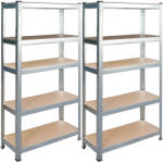 Humberg Fém raktári polc, 2 db-os szett 180 x 90 x 40 cm Humberg HR-812 (4812-2)
