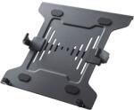 PureMounts Laptop Tartó VESA 75x75 / 100x100 Asztali Monitorkarhoz, Max. 9 kg Teherbírás, Notebook Rögzítő 300x225 mm Felülettel