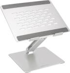 Amazon Basics Ergonomikus Laptop Állvány, Állítható Dőlésszög, Szellőzőnyílás, 10-17 colos (25, 4-43, 2 cm) Laptopokhoz, Ezüst