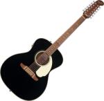 Fender California Deluxe Villager E WN Black Chitară electro-acustică cu 12 corzi