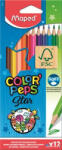 Maped Színes ceruza készlet, háromszögletű, MAPED "Color'Peps Star", 12 különböző szín (IMA183212)