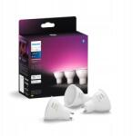 Philips Waca 3 darabos Led izzó szett GU10 4.2W 400lm 2000-6500K Rgb CRI80 I (929003666503)