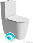 SAPHO GSI KUBE X monoblokkos WC, Swirlflush, alsó/hátsó kifolyású, dual matt fehér (941909K) (941909K)