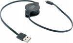 SCHWAIGER Micro Usb Sync kábel/töltőkábel (0, 9 m) Schwaiger lapos kihúzható (LKR090M)
