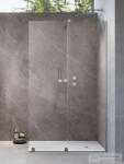 Radaway Furo Walk-in zuhanyfal 100J jobbos, szálcsiszolt króm 10106538-91-01R+10110494-01-01 (10106538-91-01R_10110494-01-01)