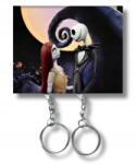  Kulcstartó pároknak Halloween város Jack és Sally (C12)