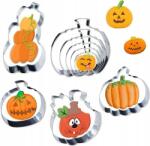  Őszi fém süteménykiszúró forma készlet, rozsdamentes acél, Halloween, 9 darabos (X00217MXP3)