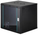 ASSMANN 12U 19" fali rack szekrény 600x600 mm, fekete, lapraszerelt (DN-37111)