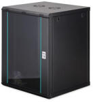 ASSMANN 16U 19" fali rack szekrény 600x600 mm, fekete, lapraszerelt (DN-37115)