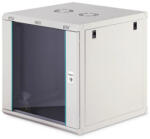 ASSMANN 12U 19" fali rack szekrény 600x600 mm, világosszürke, lapraszerelt (DN-37110)