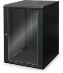 ASSMANN 16U 19" fali rack szekrény 600x600 mm, fekete, BASIC (16U-6/6-EC-SW)