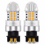 LEDtech PWY24W PW24W LED izzó égő borostyán sárga - narancssárga Canbus 2db-os készlet✔️