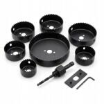  Fafúró készlet 9 db-os 38-127 mm-es fűrész adapter Pvc fúrógép G-k (9865-8754)