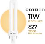  Patron, kompakt fénycső, G23, 11W/827, 2700K, 840lm (108451)