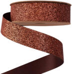 Valex Decor Glitter szalag 20mm x 10m - Sötétbarna (GR20-93)