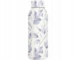QUOKKA Solid, rozsdamentes acél kulacs termosz Gray Bouquet, 510ml, 12172 (12172)