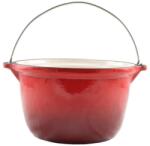 Perfect Home Ceaun fonta emailata cu maner 3 L Perfect Home 13251, rosu Ceaun