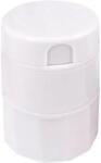 Flippy Cutie Pastile Multifunctionala, Flippy, 4 in 1, Pahar Apa, Taiere, Sfaramare, Depozitare, Compact, ABS cu Lama din Inox, Alb, 8.7x6.2x4.1 cm (teo-126368)