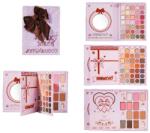 Flippy Paleta de Machiaj tip Carte, KevinCoco, Model Purple Plush Bow Palette, 82 Nuante, Paleta All-in-One, Farduri, Blush si Iluminatoare, 22.8x17.4x4.6 cm, Multicolor (teo-166304)