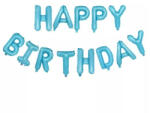 Flippy Set baloane folie Flippy, Happy Birthday, 40 cm, baby blue (teo-124736)