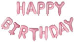 Flippy Set baloane folie Flippy, Happy Birthday, 40 cm, roz deschis (teo-125300)