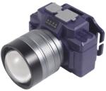 Flippy Lanterna LED de Montat pe Cap, Flippy, cu Raza Lunga de Zoom, Far Telescopic, Reglabil, Rezistent la Apa, pentru Pescuit in Aer Liber, Camping, Lumina Puternica, Lanterna, 7.5x5x7 cm, Albastru (teo-13