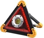 Flippy Triunghi Multifunctional de Avertizare, Flippy, Lanterna LED, Impermeabil IP65, 800 lm, 2 x AA, Functie Incarcare Telefon, USB si Micro USB, COB 33, Portocaliu (teo-132852)