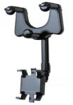 Flippy Suport auto Flippy cu atasare la oglinda retrovizoare, model Y611, rotativ 360 de grade si retractabil, multifunctional, compatibil cu toate telefoanele mobile, Negru (teo-124400)