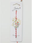 Flippy Martisor Bratara Snur Alb-Rosu, Jolie, Pandantiv Metalic, Model Copacul Vietii (teo-134893)