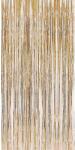 Flippy Perdea Franjurata, Flippy, Model Decor Petrecere, pentru Fundal de Poze, Amenajare Colorata a Petrecerii, Dimensiune 100x200 cm, Gold Sampanie (teo-132501) Fata de masa