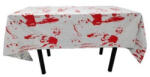 Flippy Fata de Masa, Flippy, din Folie, Imprimeu Halloween - Help Me, 137 x 274 cm, Alb Rosu (teo-130103) Fata de masa
