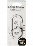 Nite Ize Acél karabiner Nite Ize G-Series SlideLock #4 stainless (GSL4-11-R6)