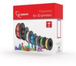 Gembird Nyomtatószál (filament) PLA, 1, 75mm, 1kg, ezüst