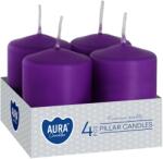AURA Lumânări advent violete 60 × 40 mm - 4 buc