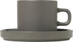 blomus Cană Pilar 200 ml pewter cu suport 2 buc (63974)