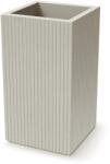 Ethick Ghiveci Coro Square High 40 × 40 × 70 cm, culoare nisip