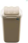 Plafor Cos plastic cu capac batant, pentru reciclare selectiva, capacitate 15l, PLAFOR Fala - cappuccino (PL-605-06) - vexio Cos de gunoi