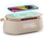 iHunt Boxa iHunt Bed Side 9 in 1 Premium, 15W, Bluetooth, Lumina Ambientala, Multifunctionala, Wood
