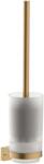 Hansgrohe AddStoris S - Fali WC-kefe tartóval, csiszolt bronz 41782140 (41782140)