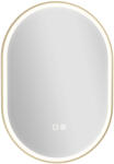 HomCom Oglindă de baie cu LED și boxă Bluetooth anti-aburire 100x70 cm 3 culori reglabile reglaj luminozitate | Aosom Romania (83E-043V00GD)
