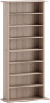 HOMCOM Raft pentru CD-uri cu 6 rafturi reglabile, capacitate 360 CD/185 DVD, 58 x 24 x 126, 3 cm, culoare lemn | Aosom Romania (836-603V00ND)