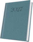 Herlitz Agenda datata a5 352pag premium deluxe biella coperta piele sintetica albastru ardezie folio argintiu 2027 (400216663)